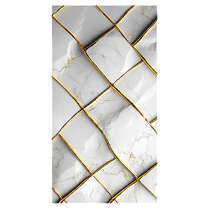 Capa Mini Faixa Lateral Sublimado - Marmore Dourado