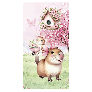 Capa Mini Faixa Lateral Sublimado - Capivara