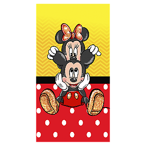 Capa Mini Faixa Lateral Sublimado - Mickey E Minnie