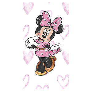 Capa Mini Faixa Lateral Sublimado - Mickey E Minnie