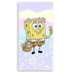 Capa Mini Faixa Lateral Sublimado - Bob Esponja