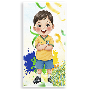 Capa Mini Faixa Lateral Sublimado - Copa Brasil Infantil