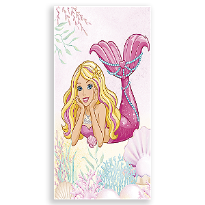 Capa Mini Faixa Lateral Sublimado - Barbie Sereia