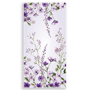 Capa Mini Faixa Lateral Sublimado - Fundo Floral Lilas