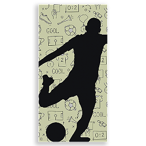 Capa Mini Faixa Lateral Sublimado - Fundo Futebol