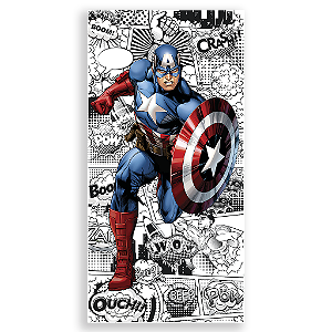 Capa Mini Faixa Lateral Sublimado - Herois Capitão America