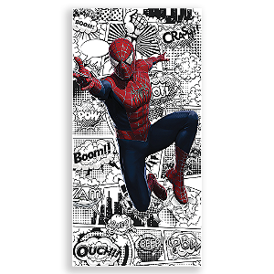 Capa Mini Faixa Lateral Sublimado - Herois Homem Aranha
