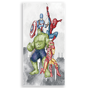 Capa Mini Faixa Lateral Sublimado - Herois Vingadores