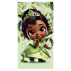 Capa Mini Faixa Lateral Sublimado - Princesa Tiana