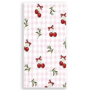 Capa Mini Faixa Lateral Sublimado - Xadrez Cereja