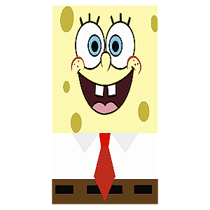 Capa Mini Faixa Lateral Sublimado - Bob Esponja
