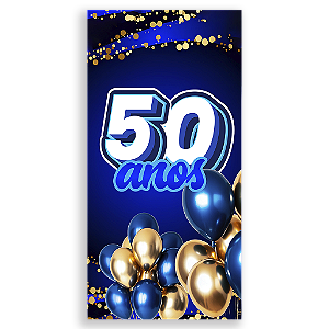 Capa Mini Faixa Lateral Sublimado - 50 Anos
