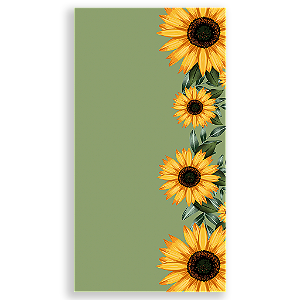 Capa Mini Faixa Lateral Sublimado - Girassol Floral