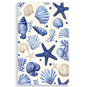 Capa Mini Faixa Lateral Sublimado - Fundo do Mar Conchas