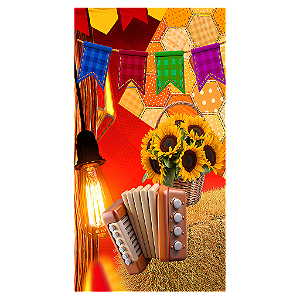 Capa Mini Faixa Lateral Sublimado - Festa Junina