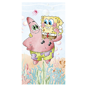 Capa Mini Faixa Lateral Sublimado - Bob Esponja