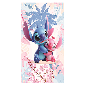 Capa Mini Faixa Lateral Sublimado - Lilo & Stich