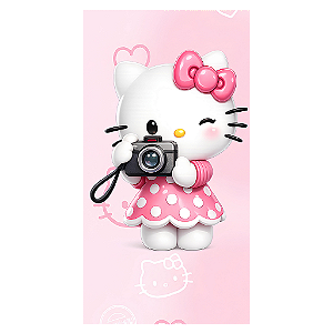 Capa Mini Faixa Lateral Sublimado - Hello Kitty