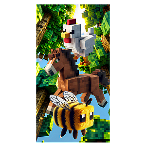 Capa Mini Faixa Lateral Sublimado - Minecraft