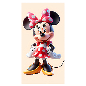 Capa Mini Faixa Lateral Sublimado - Minnie