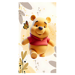 Capa Mini Faixa Lateral Sublimado - Ursinho Pooh