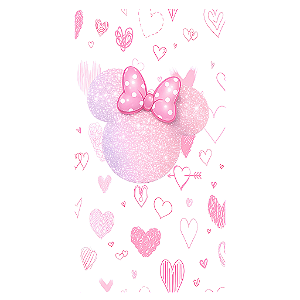 Capa Mini Faixa Lateral Sublimado - Minnie