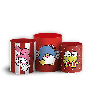 Capas Trio Cilindro Sublimado Veste Fácil - Hello Kitty