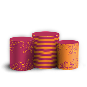 Capas Trio Cilindro Sublimado Veste Fácil - Aniversário