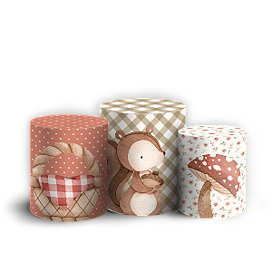 Capas Trio Cilindro Sublimado Veste Fácil - Chapeuzinho Vermelho