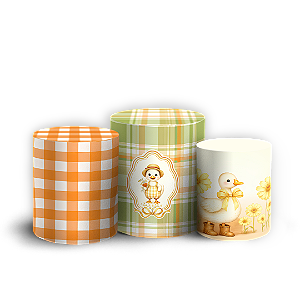Capas Trio Cilindro Sublimado Veste Fácil - Ganso