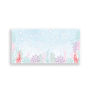 Capa Painel Retangular Sublimado - Fundo do Mar
