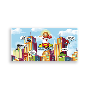 Capa Painel Retangular Sublimado - Jesus