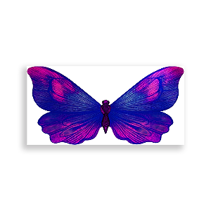 Capa Painel Retangular Sublimado - Borboleta Roxa -Vivi Mide