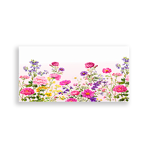 Capa Painel Retangular Sublimado - Floral -Vivi Mide