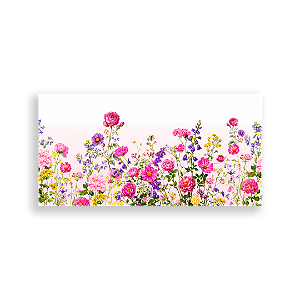 Capa Painel Retangular Sublimado - Floral -Vivi Mide