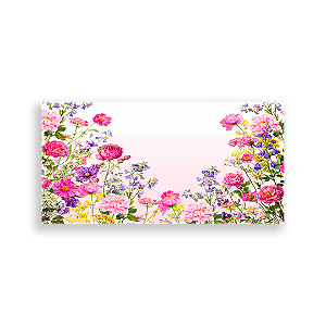 Capa Painel Retangular Sublimado - Floral -Vivi Mide