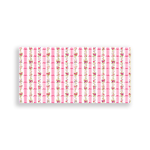 Capa Painel Retangular Sublimado - Ripado Floral e Laços -Vivi Mide
