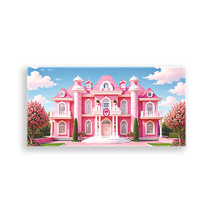 Capa Painel Retangular Sublimado - Casa Barbie