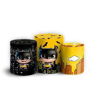 Capas Trio Cilindro Sublimado Veste Fácil - Batman Baby