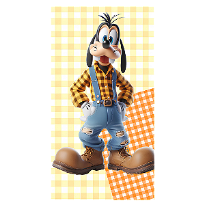 Capa Mini Faixa Lateral Sublimado - Fazendinha Mickey e Minnie