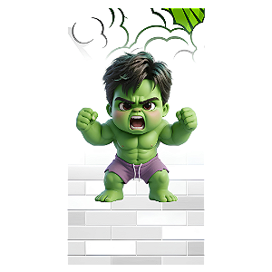 Capa Mini Faixa Lateral Sublimado - Hulk