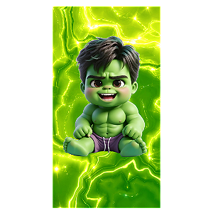 Capa Mini Faixa Lateral Sublimado - Hulk