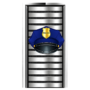Capa Mini Faixa Lateral Sublimado - Policia