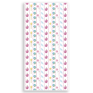 Capa Faixa Lateral Sublimado - Fundo Princesas -Vivi Mide
