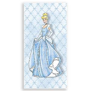 Capa Faixa Lateral Sublimado - Princesa Cinderela -Vivi Mide