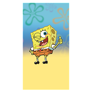 Capa Faixa Lateral Sublimado - Bob Esponja