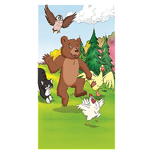 Capa Faixa Lateral Sublimado - Pequeno Urso - 1M X 2M