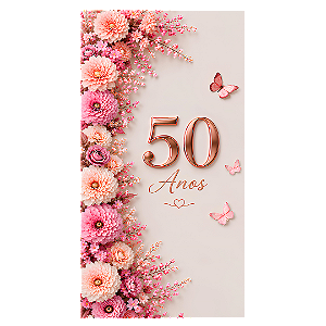 Capa Faixa Lateral Sublimado - 50 Anos