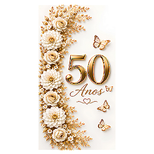 Capa Faixa Lateral Sublimado - 50 Anos