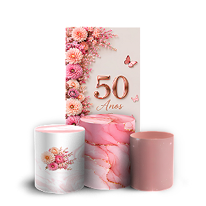Capas Faixa Lateral e Trio Cilindro Sublimado Veste Fácil - 50 Anos